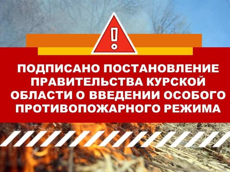 В Курской области введен особый противопожарный режим!.